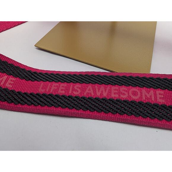 Desigual Pink Faux Leather Crossbody Shoulder Bag with Tassel Charm & Studs - Picture 5 of 9